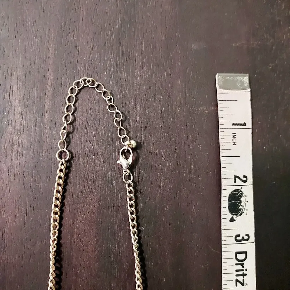 Large Orange Boho Pendant Necklace - Picture 5 of 5